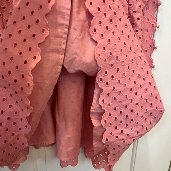 NWT ANTONIO MELANI Patricia Eyelet Pink Dress - Picture 9 of 12